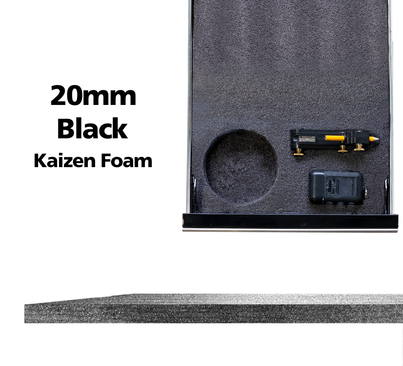 New Sheet of Black and White Kaizen Foam