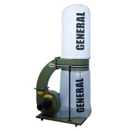 General International 10-030-M1 1HP 7Amp Commercial Dust Collector with 2 Micron Bag Filter (120V 1Phase) | Dynamite Tool