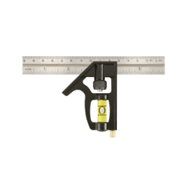 Johnson 406EM-S 6-in. Heavy Duty Professional Inch/Metric Stainless Steel Combination Square | Dynamite Tool