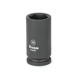 Titan 44830 30mm 3/4In Dr. 6pt Deep Impact Socket