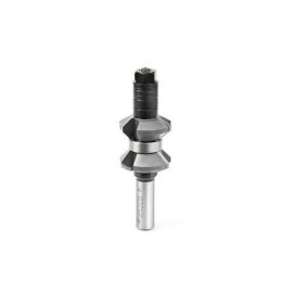Amana Tool 49730 Carbide Tipped Variable Double Chamfer 30 Degree Top x 45 Degree Bottom x 1-3/8 D x 9/16 CH x 1/2 Inch SHK w/ Center BB Router Bit