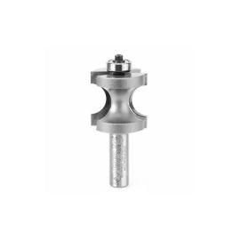 Amana Tool 51572 Carbide Tipped Bullnose 3/8 R x 1-3/8 D x 1-5/16 CH x 1/2 Inch SHK w/ Lower Ball Bearing Router Bit