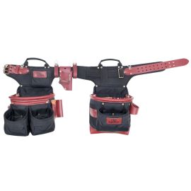 Custom LeatherCraft 54560 19 Pocket Pro Framer's Adjustable Ballistic Nylon Apron (fits pant waist sizes 32-41 inches)
