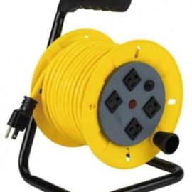 Alert 7140M Professional Multi-Outlet Manual Wind-Up Reel w/ Circuit Breaker