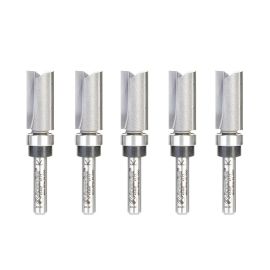 Amana 45460-5 5-Pack Carbide Tipped Flush Trim Plunge Template 1/2 D Router Bits