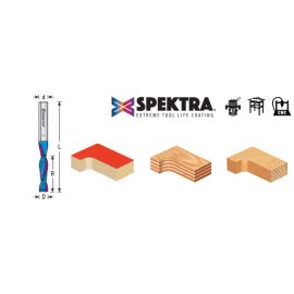 Amana Tools 46225-K Solid Carbide Spektra™ Extreme Tool Life Coated Spiral Plunge 1/8 Dia x 13/16 x 1/4 Inch Shank