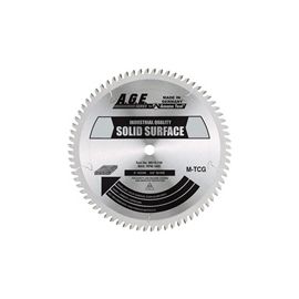 AGE MD12-848 Industrial Carbide Tipped Solid Surface 12 inch Diam 84 Teeth 1 inch Bore Saw Blade