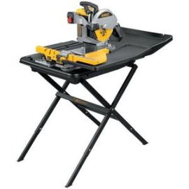 DeWalt D24000S Heavy-Duty 10.in Wet Tile Saw with Stand