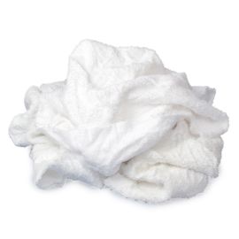 Buffalo 10596PB Recycled White Turkish Toweling  - 8 lb box