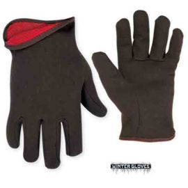 Custom LeatherCraft 2015L Open Cuff, Lined Brown Jersey Gloves