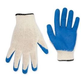 CLC 2029L String Knit Gloves Blue Dip - L 12 Pack