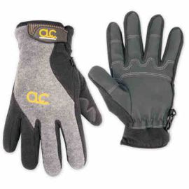 Custom LeatherCraft 2075 FLEECE LINED GLOVES WITH REINFORCED PVC PALM