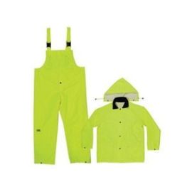 CLC R107L Safety Green Polyester 3 Piece Suit Large