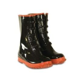 CLC R22007 Buckle Black and Red Rubber Rainboots size 7