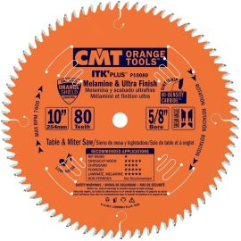 CMT P10080 ITK Plus Non-Ferrous Metal and Composite Decking Saw Blades 10" x 80 Tooth