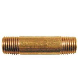 Coilhose NL0402 1/4 inch MPT x 2 inch Brass Long Nipple