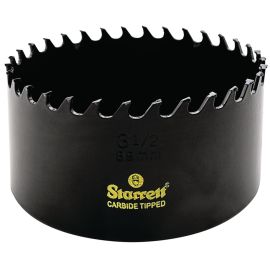 Starrett CT312 High Performance Triple Chip Tungsten Carbide Tipped Hole Saw 3-112 in. (89 mm) Diameter