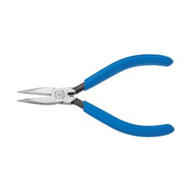 Klein D322-41-2C 4 inch Midget Long-Nose Pliers Slim Nose with Spring