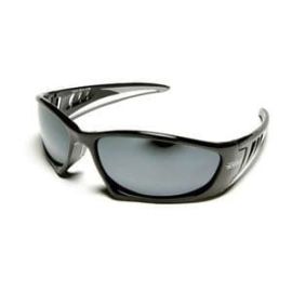 Edge SB117 Black Silver Mirror Lens Baretti Safety Glasses