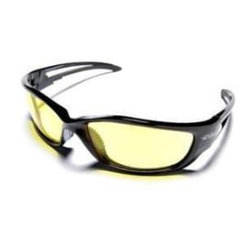 Edge SK-XL112  Black Yellow Lens Kazbek XL Safety Glasses