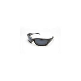 Edge TSK-XL21-G15-7 Black G-15 Silver Mirror Lens Kazbek XL Polarized Safety Glasses