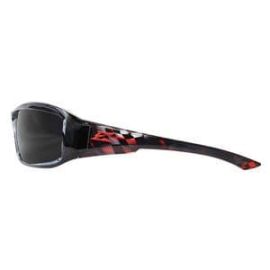 Edge Txb216-C1 Brazeau Designer Safety Glasses - Black Frame - Smoke Polarized Lens
