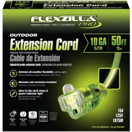 Legacy FZ512930 Flexzilla 50-ft Extension Cord, Lighted ends, 10/3 AWG | Dynamite Tool