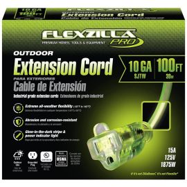 Legacy  FZ512935 Flexzilla 100-ft Lighted Ends Extension Cord, 10/3 AWG | Dynamite Tool