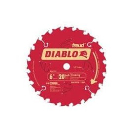 FREUD D0620X Diablo 6-Inch 20 Tooth ATB Trim Saw Blade