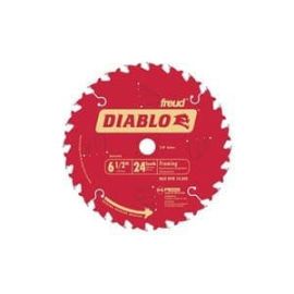 FREUD D0624X Diablo 6-1/2-Inch 24 Tooth ATB Framing Saw Blade