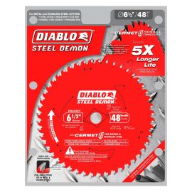 Freud D0648CFA Diablo 6-1/2 in. x 48 Tooth Cermet II Saw Blade for Metals and Stainless Steel