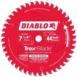 Freud D0744CD 7-1/4" x 44 Tooth Diablo Composite Decking Blade