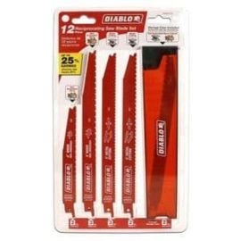 Freud DS0012S 12 Pc Diablo Assorted Reciprocating Saw Blade Set