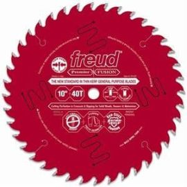Freud P410T 10 in. 40 Tooth Thin Kerf Premier Fusion Blade
