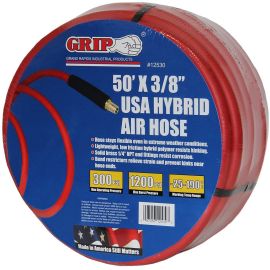 Grip 15520 USA HYBRID Hose Red 25-ft x 3/8-in