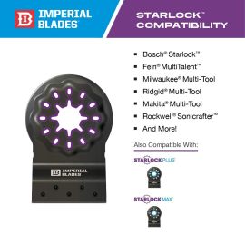 Imperial IBSL330-3 Starlock 1-1/8" Multi-Material Metal/Wood Blade, 3PC