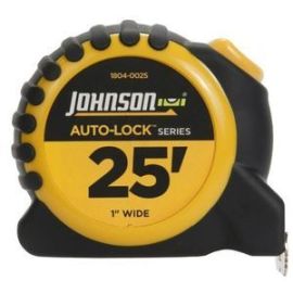 Johnson Level 1804-0025 25 feet X 1 inch Auto-Lock Power Tape