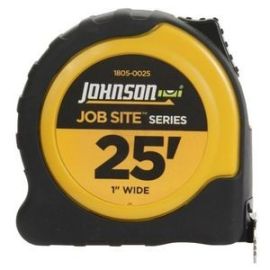 Johnson Level 1805-0025 25-Foot x 1-Inch JobSite Power Tape