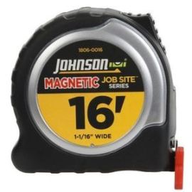 Johnson Level 1806-0016 16-Foot x 1 1/16-Inch JobSite Magnetic Tape