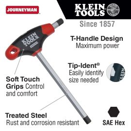 Klein JTH410E 10 Pc. SAE Journeyman T-Handle Set w/ Stand