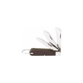 Klein 1550-6 Pocket Knife 3 CS-Blades Sheepfoot, Spearpnt, & Screwdriver Tip