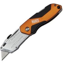 Klein 44130 6-5/8" Auto-Loading Folding Retractable Utility Knife