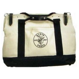Klein 500320 20 in. Canvas Tool Bag with Leather Bottom