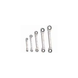 Klein 68245 5-Piece Fully Reversible Ratcheting Offset Box Wrench Set