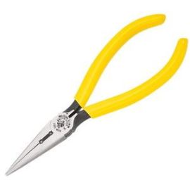 Klein D203-6H2 6 inch Standard Long-Nose Pliers Side-Cutting and Switchboard Work