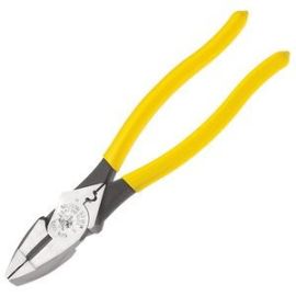 Klein D213-9NECR-INS 9 inch Insulated High-Leverage Side-Cutting Pliers-Connector Crimping