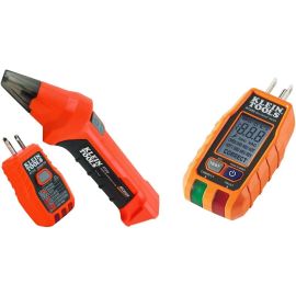 Klein ET310 AC Circuit Breaker Finder with Integrated GFCI Outlet Tester & RT250 GFCI Receptacle Tester 