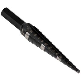 Klein KTSB01 13-Step Drill Bit, Double-Fluted, 1/8-Inch to 1/2-Inch