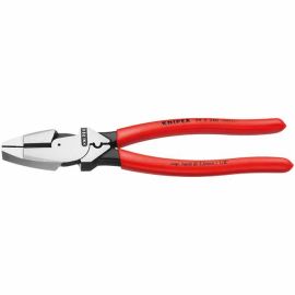 Knipex 0911240 Lineman's Pliers New England Style With Non-Slip Plastic Coating 9 1/2 In.