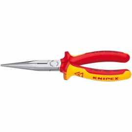 Knipex 2618200US Chain Nose Side Cutting Pliers (Stork Beak Pliers)1000V Insulated, 8 In